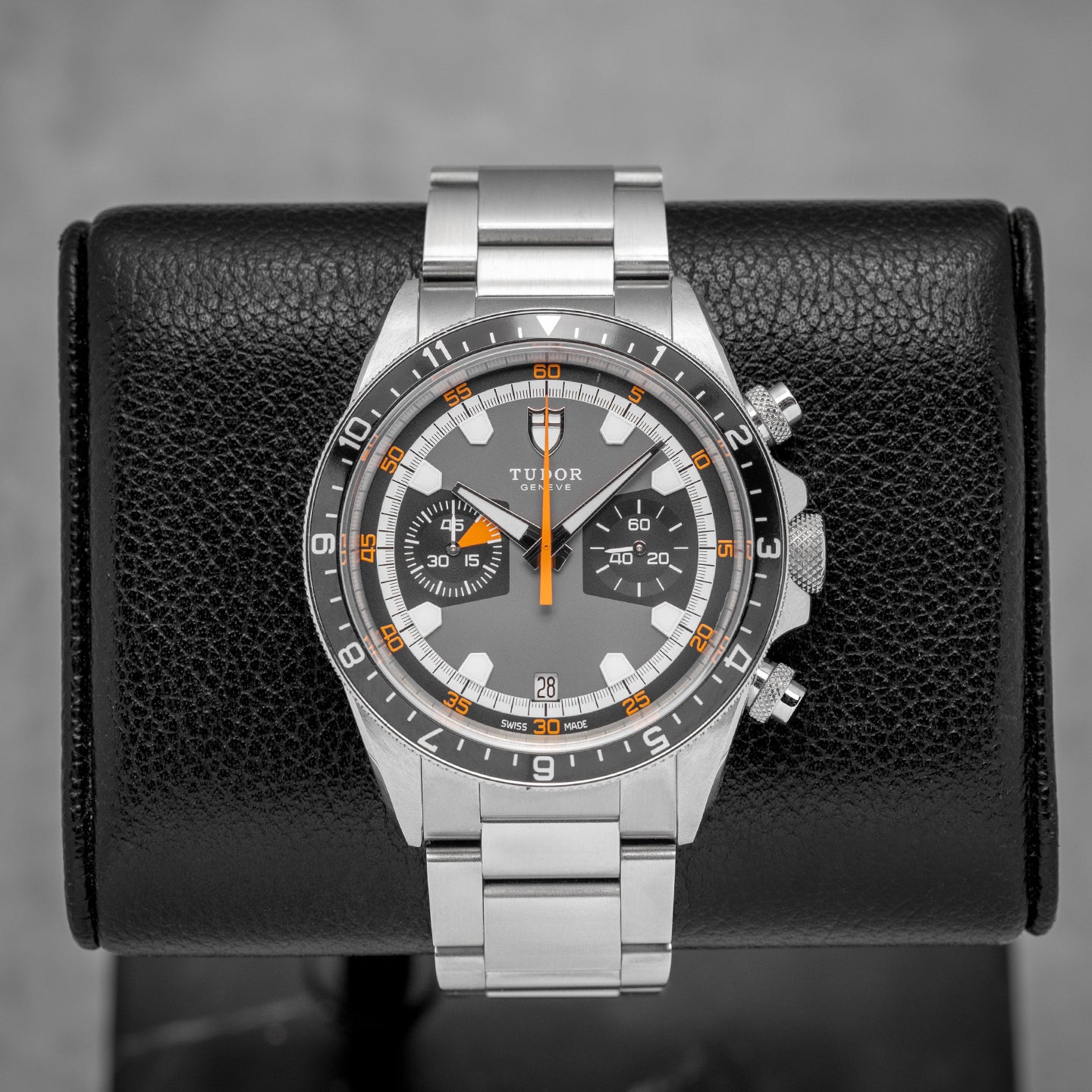 Steel Gray Tudor Heritage Chronograph 70330N Watch | Noah's Fine Watches and Jewelry Dallas