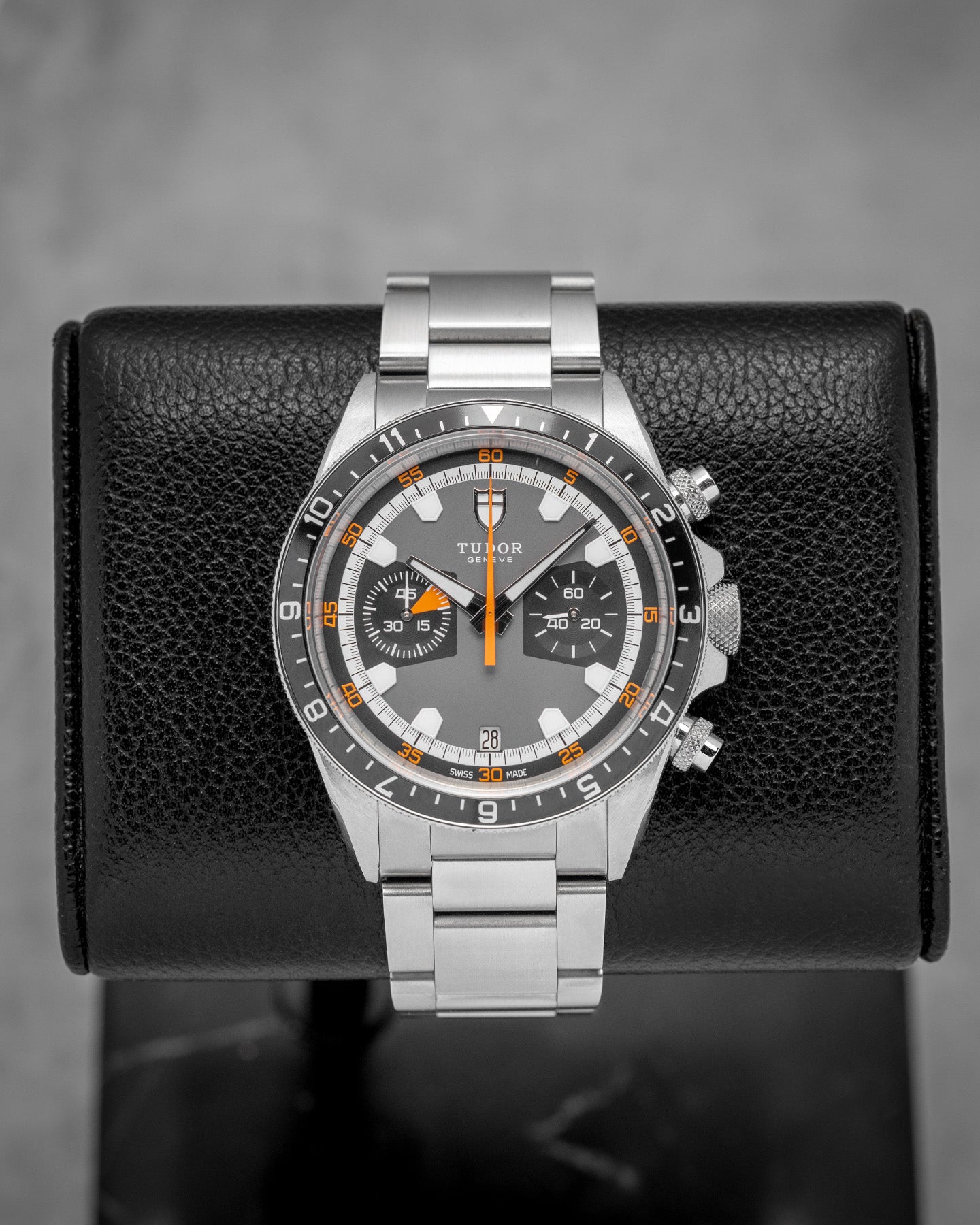 Steel Gray Tudor Heritage Chronograph 70330N Watch | Noah's Fine Watches and Jewelry Dallas