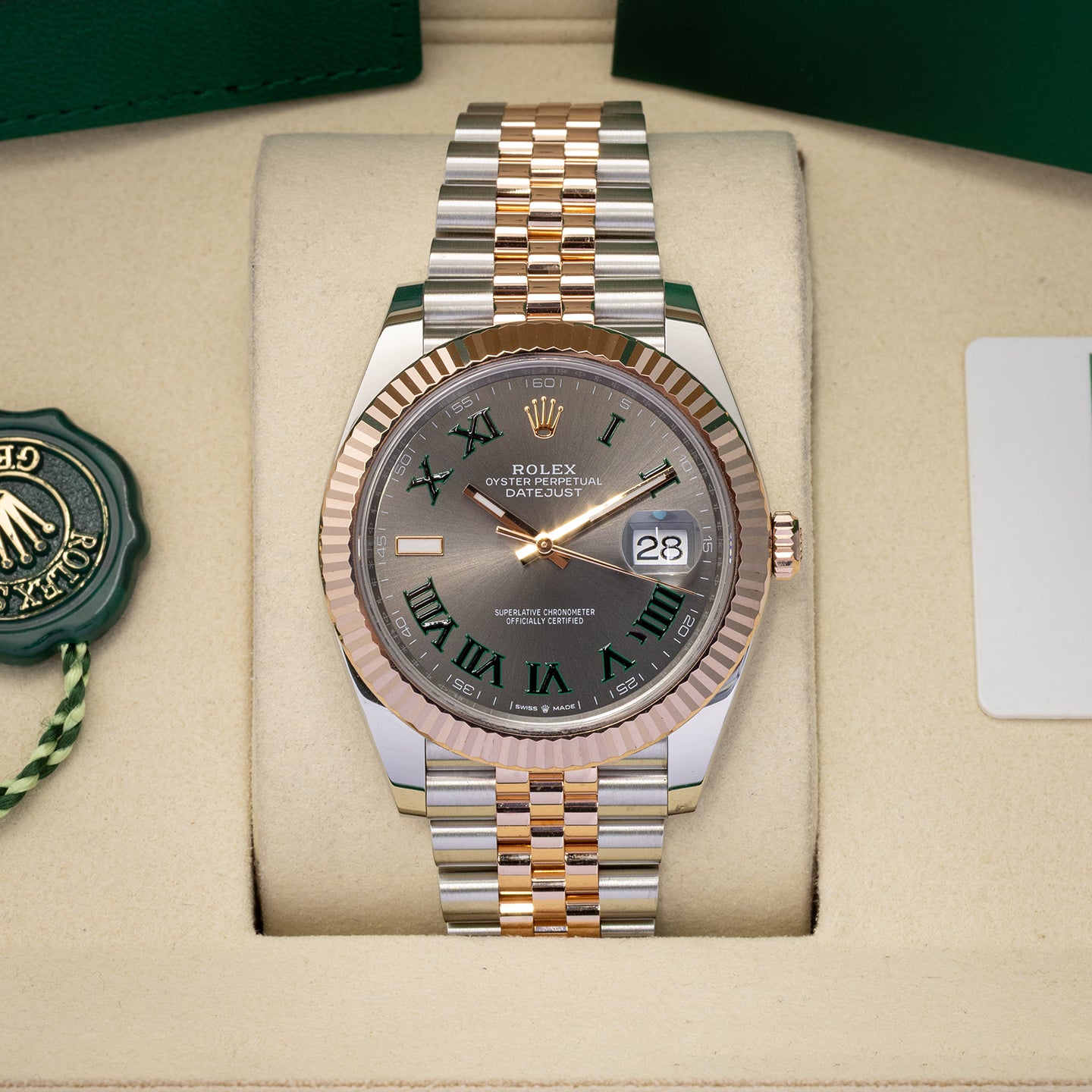 Wimbledon Rolex Datejust 41 126331 | Noah's Fine Watches & Jewelry DFW