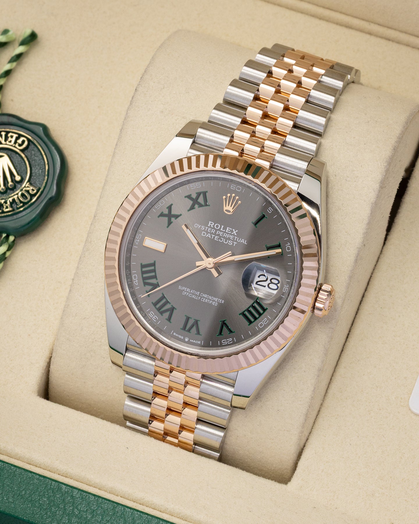 Slate Wimbledon Rolex Datejust 41 126331 | Noah's Fine Watches & Jewelry Dallas