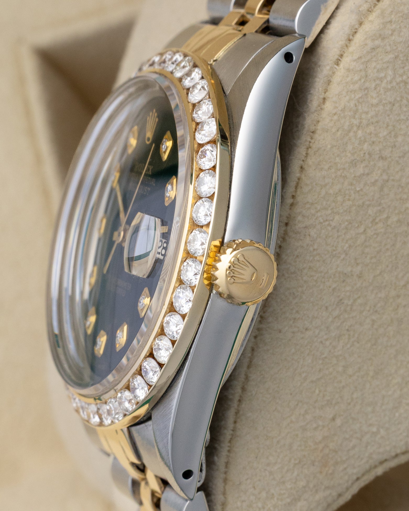 AM Diamond Bezel Rolex Datejust 1601 | Noah's Fine Watches & Jewelry TX