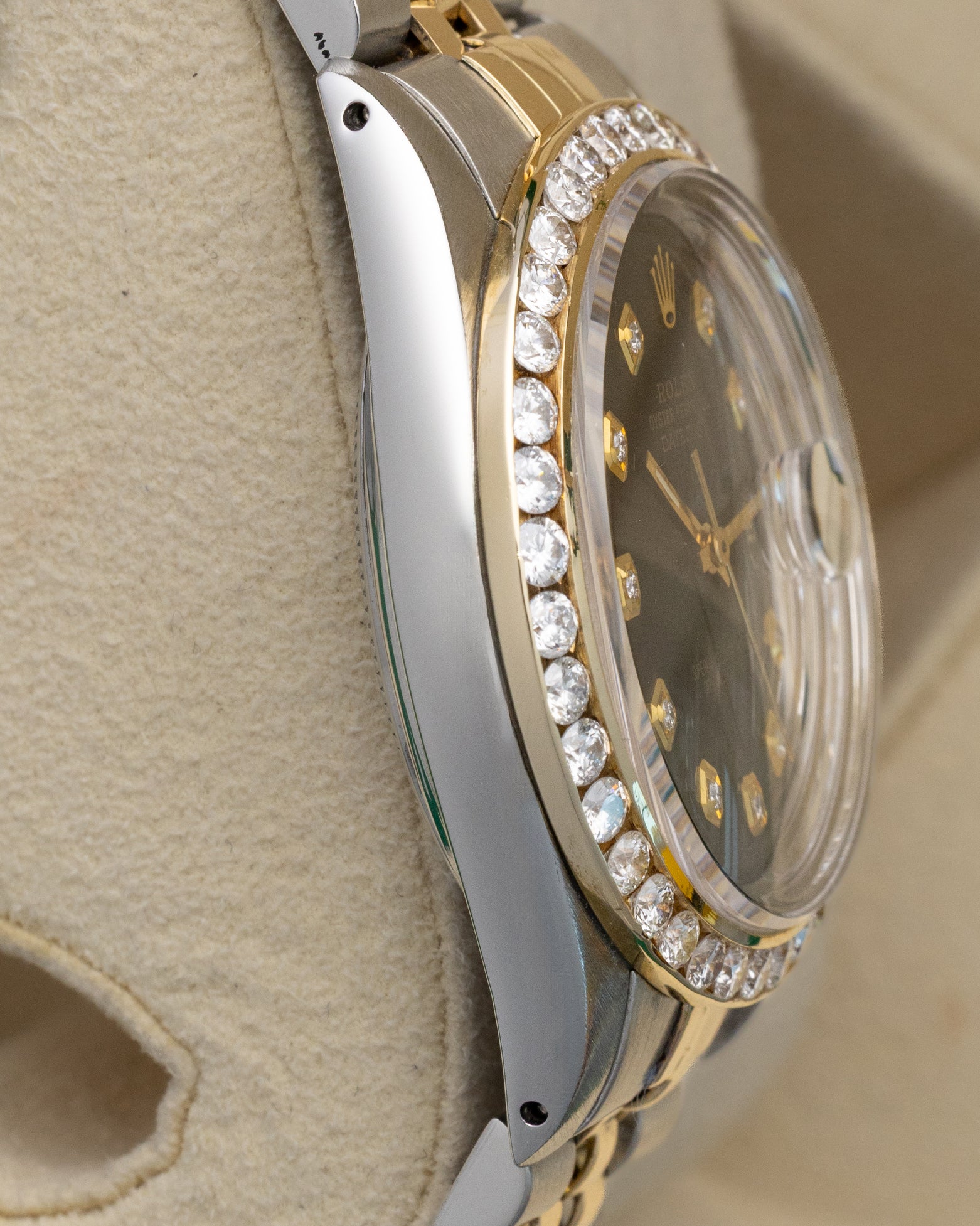 AM Diamond Bezel Rolex Datejust 1601 | Noah's Fine Watches & Jewelry TX