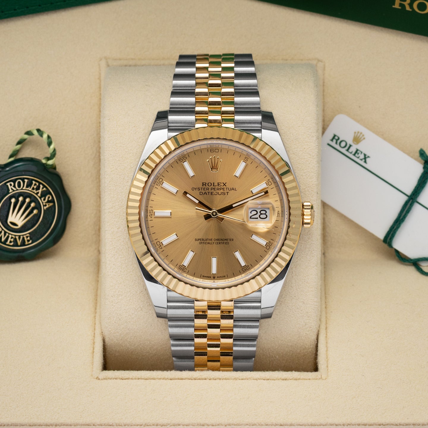 Champagne Dial Rolex Datejust 41 126333 | Noah's Fine Jewelry & Watches