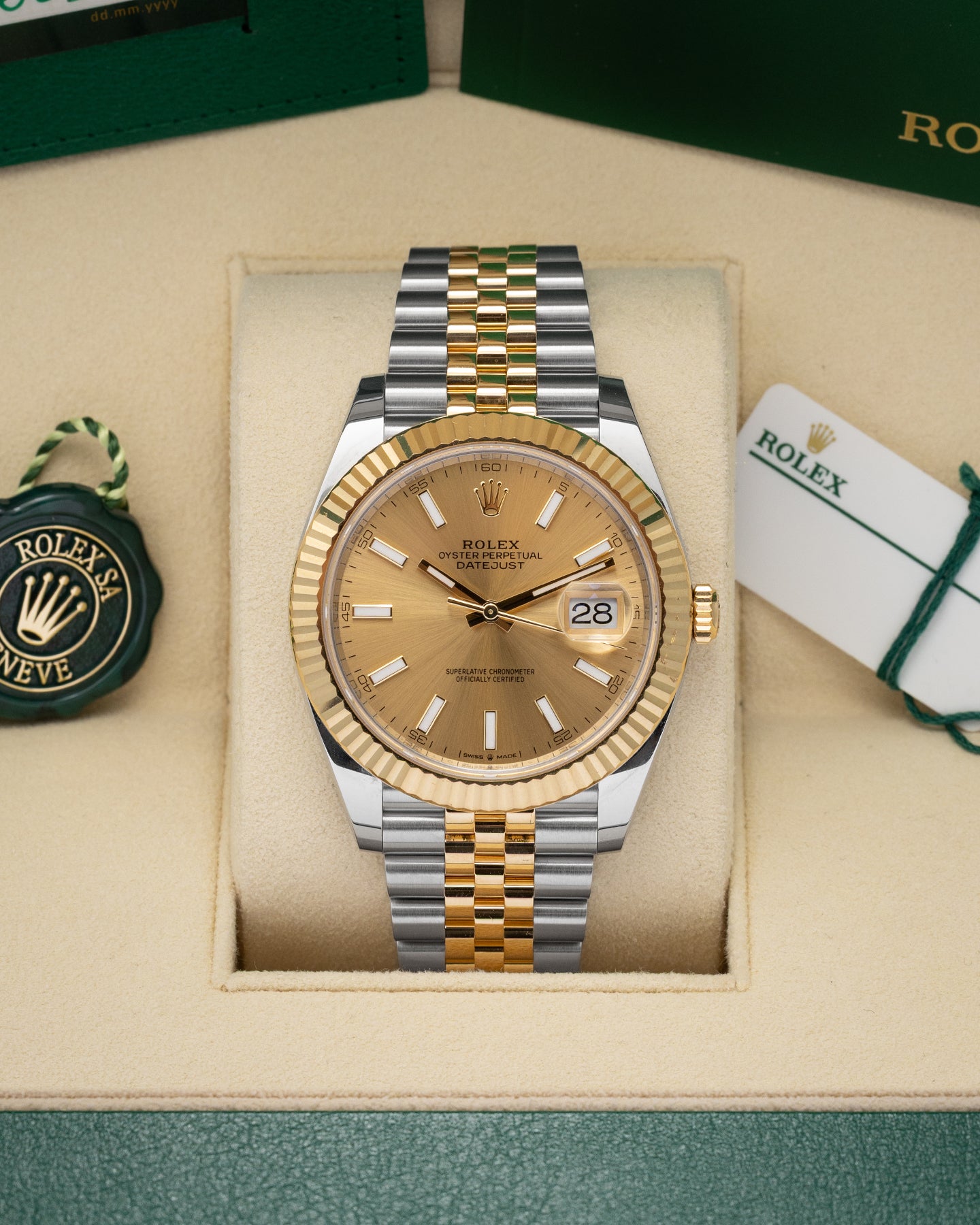 Champagne Dial Rolex Datejust 41 126333 | Noah's Fine Jewelry & Watches
