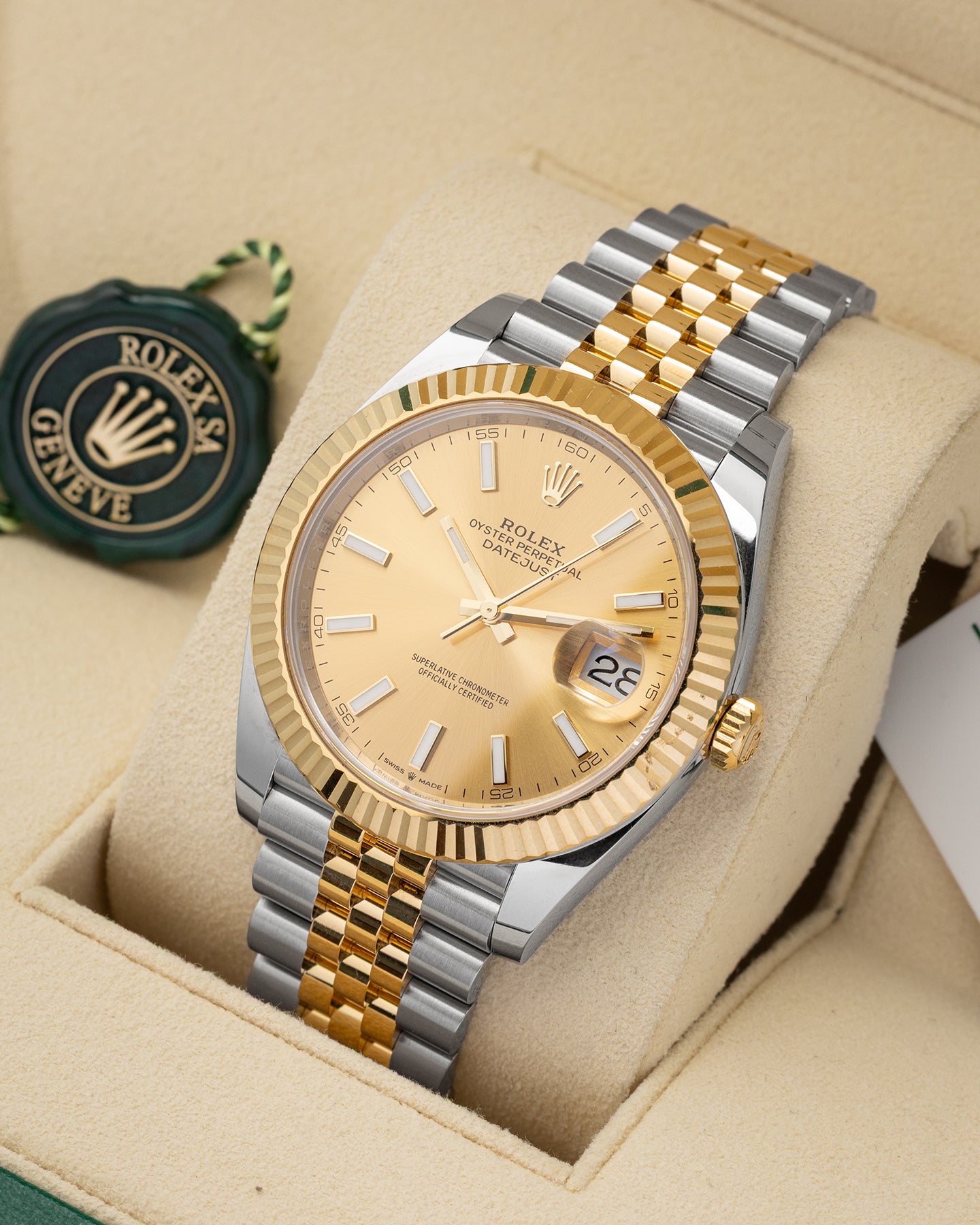 Champagne Dial Rolex Datejust 41 126333 | Noah's Fine Jewelry & Watches