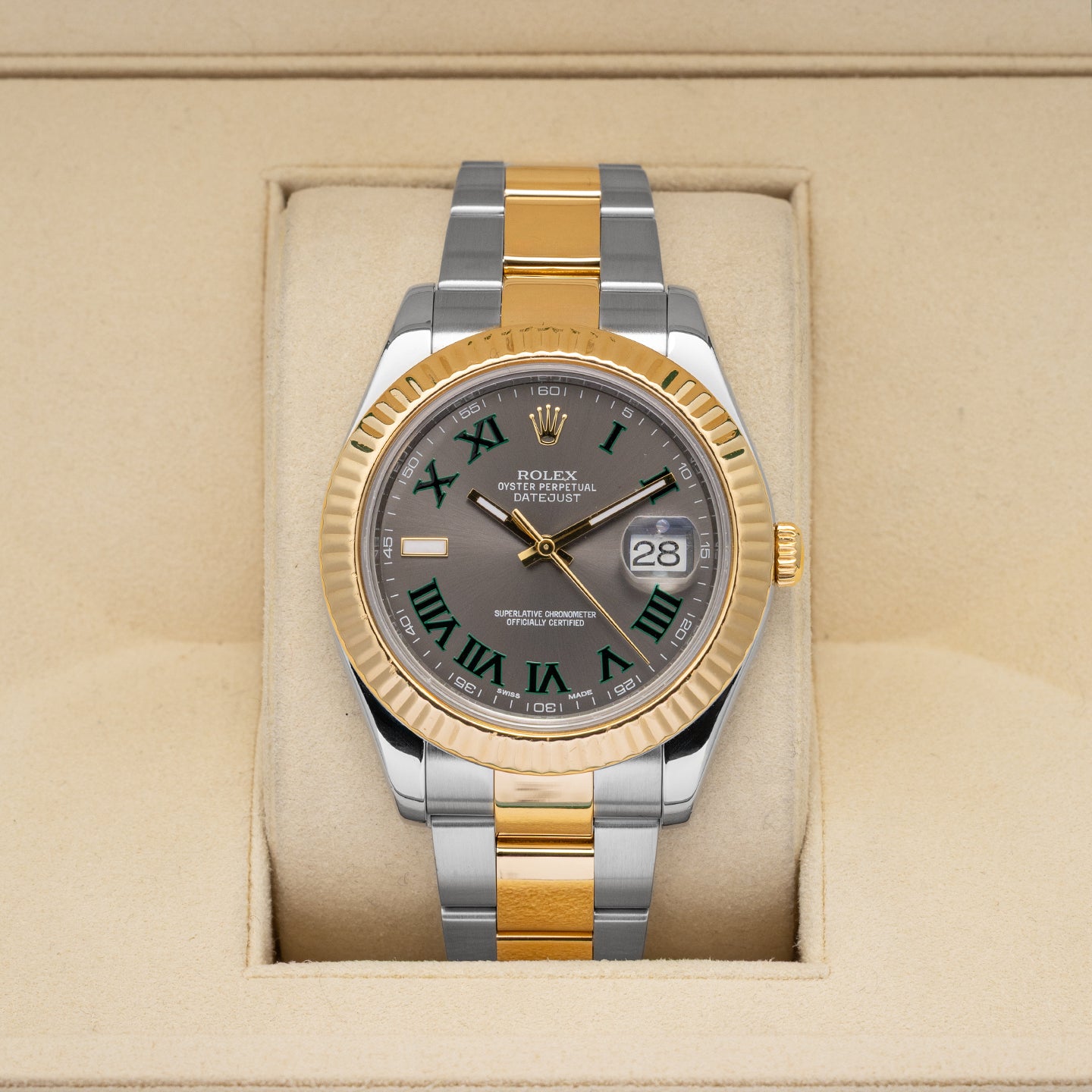 Wimbledon Rolex Datejust II 116333 | Noahs Fine Jewelry & Watches TX