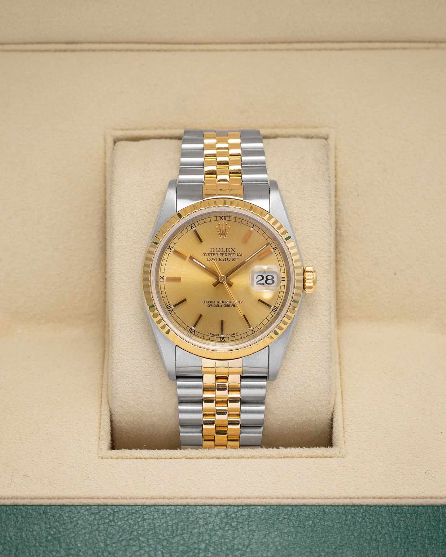 Champagne Rolex Datejust 36 16233 | Noahs Fine Watches & Jewelry DFW