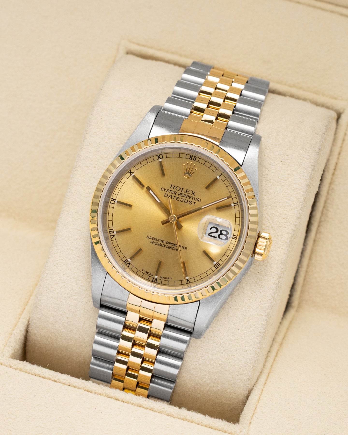 Steel & Gold Rolex Datejust 36 16233 – Noah's Fine Watches & Jewelry