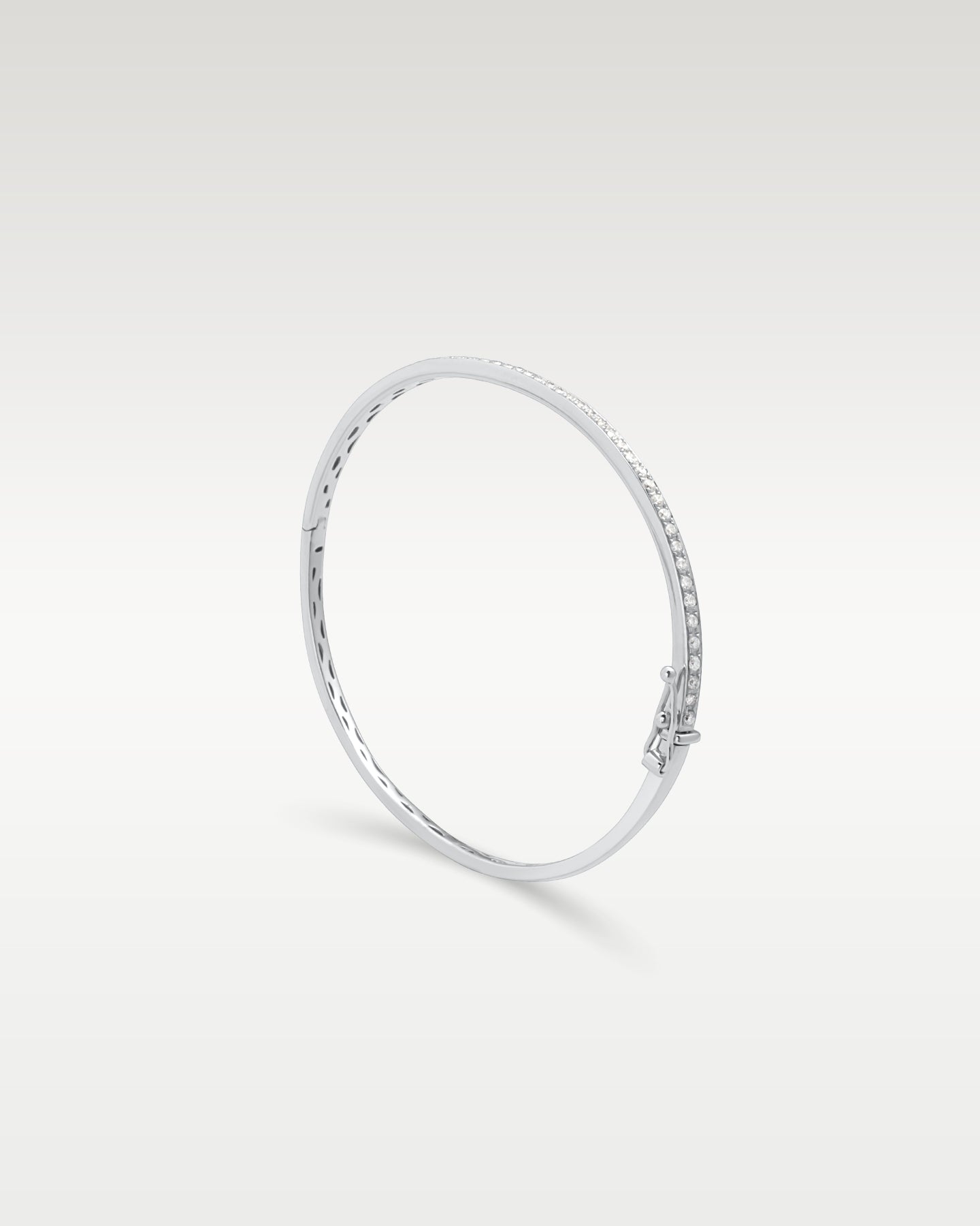 White Gold 0.77ct Diamond Bangle Bracelet | Noah's Fine Jewelry and Watches Dallas