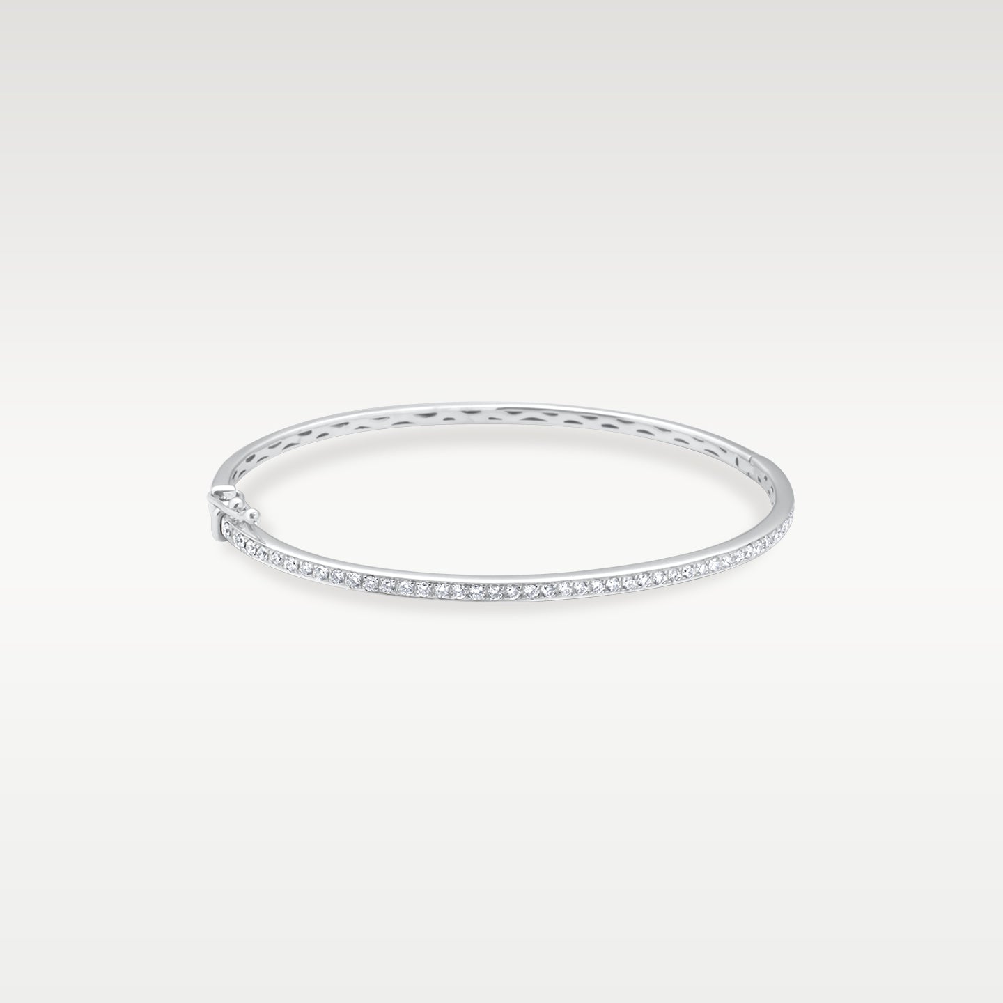 White Gold 0.77ct Diamond Bangle Bracelet | Noah's Fine Jewelry and Watches Dallas