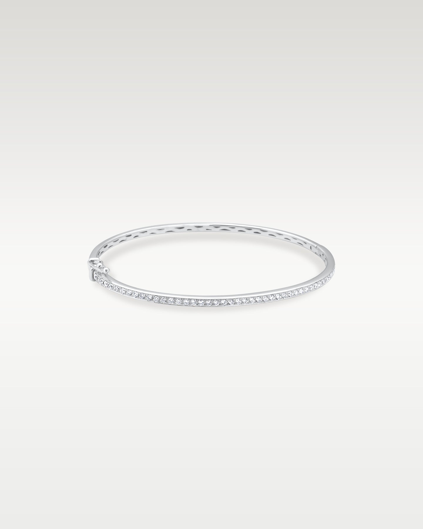White Gold 0.77ct Diamond Bangle Bracelet | Noah's Fine Jewelry and Watches Dallas
