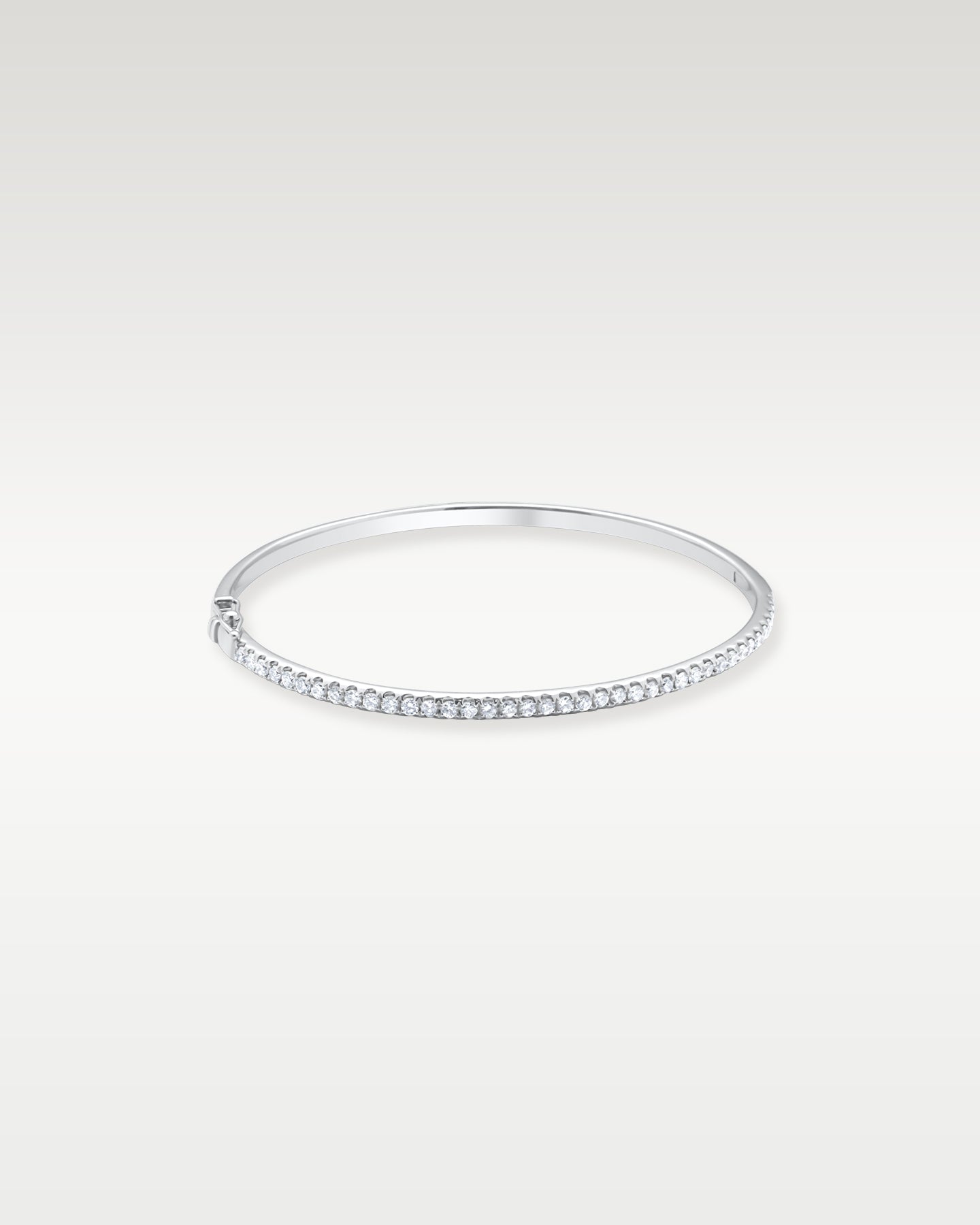 1.00 carat Diamond White Gold Bangle Bracelet | Noah's Fine Jewelry and Watches Dallas