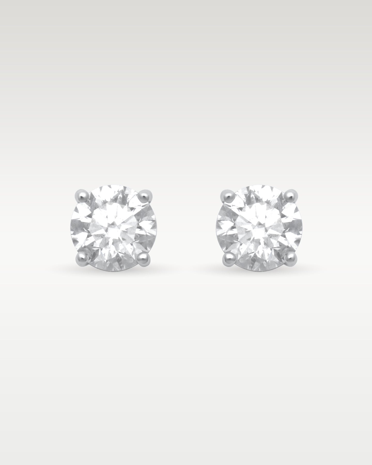 14K White Gold 1.50 carat Diamond Studs | Noah's Fine Jewelry Dallas, Texas