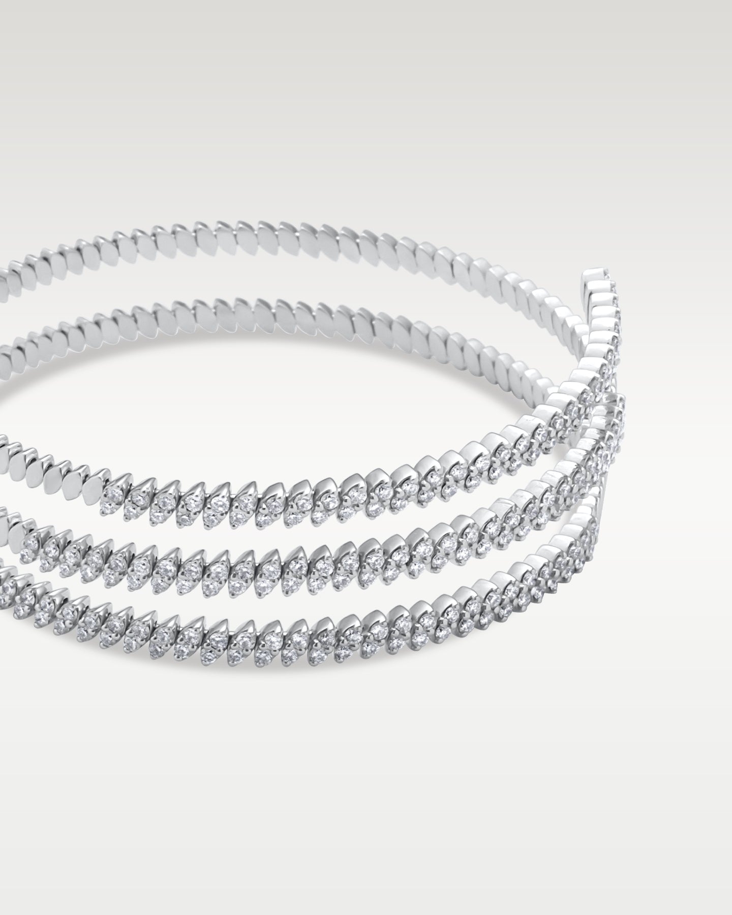 2.00ct Diamond White Gold Wrap Bangle | Noahs Fine Jewelry and Watches Dallas