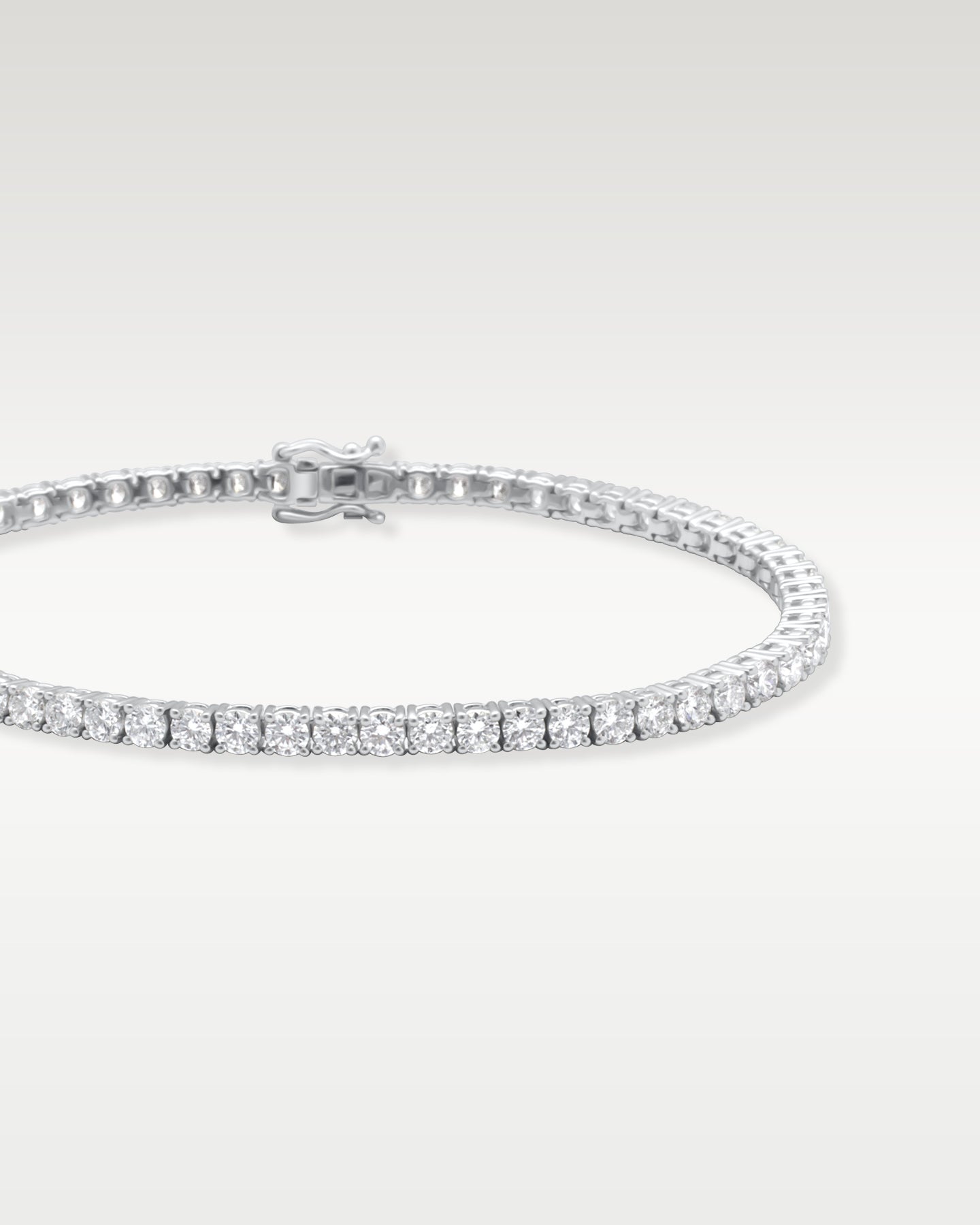 White Gold Diamond 5.37ct Tennis Bracelet | Noah's Fine Jewelry and Watch Dallas