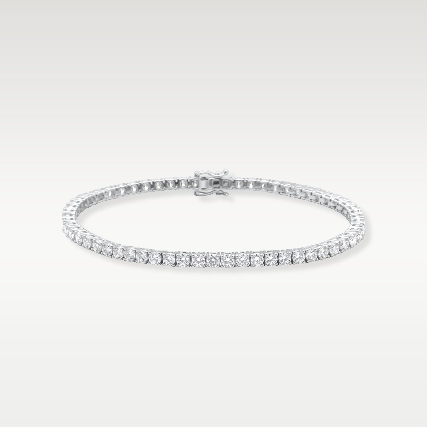 White Gold Diamond 5.37ct Tennis Bracelet | Noah's Fine Jewelry and Watch Dallas