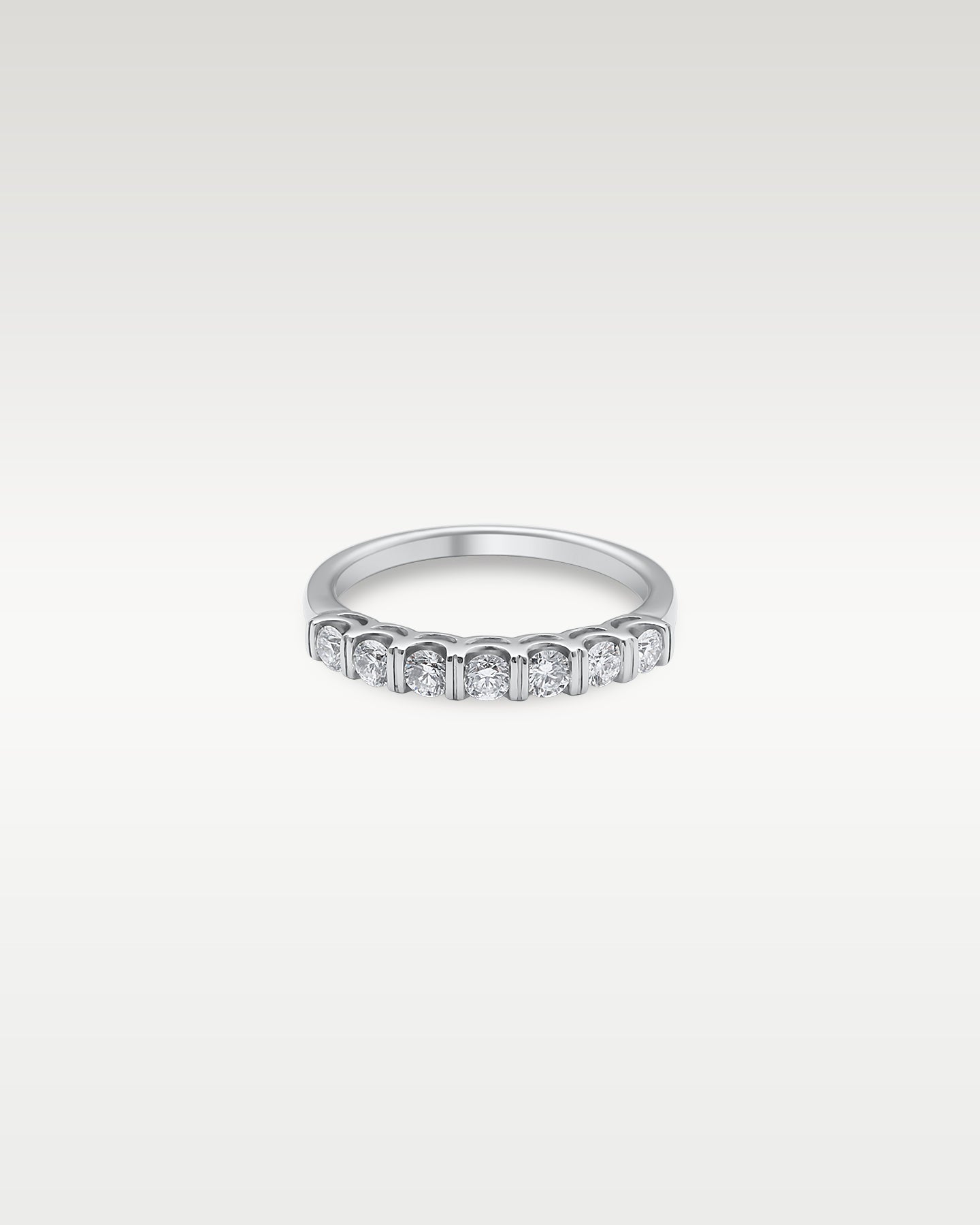 14k White Gold Seven Stone Diamond Ring | Noah's Fine Jewelry Frisco TX