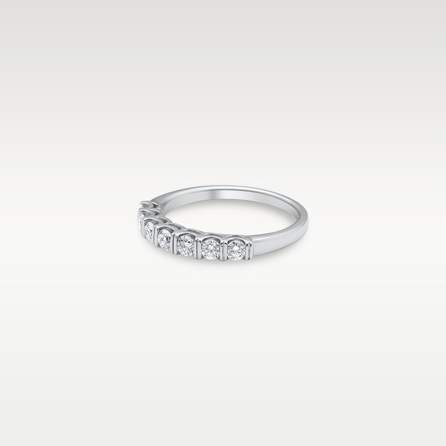 14k White Gold Seven Stone Diamond Ring | Noah's Fine Jewelry Frisco TX