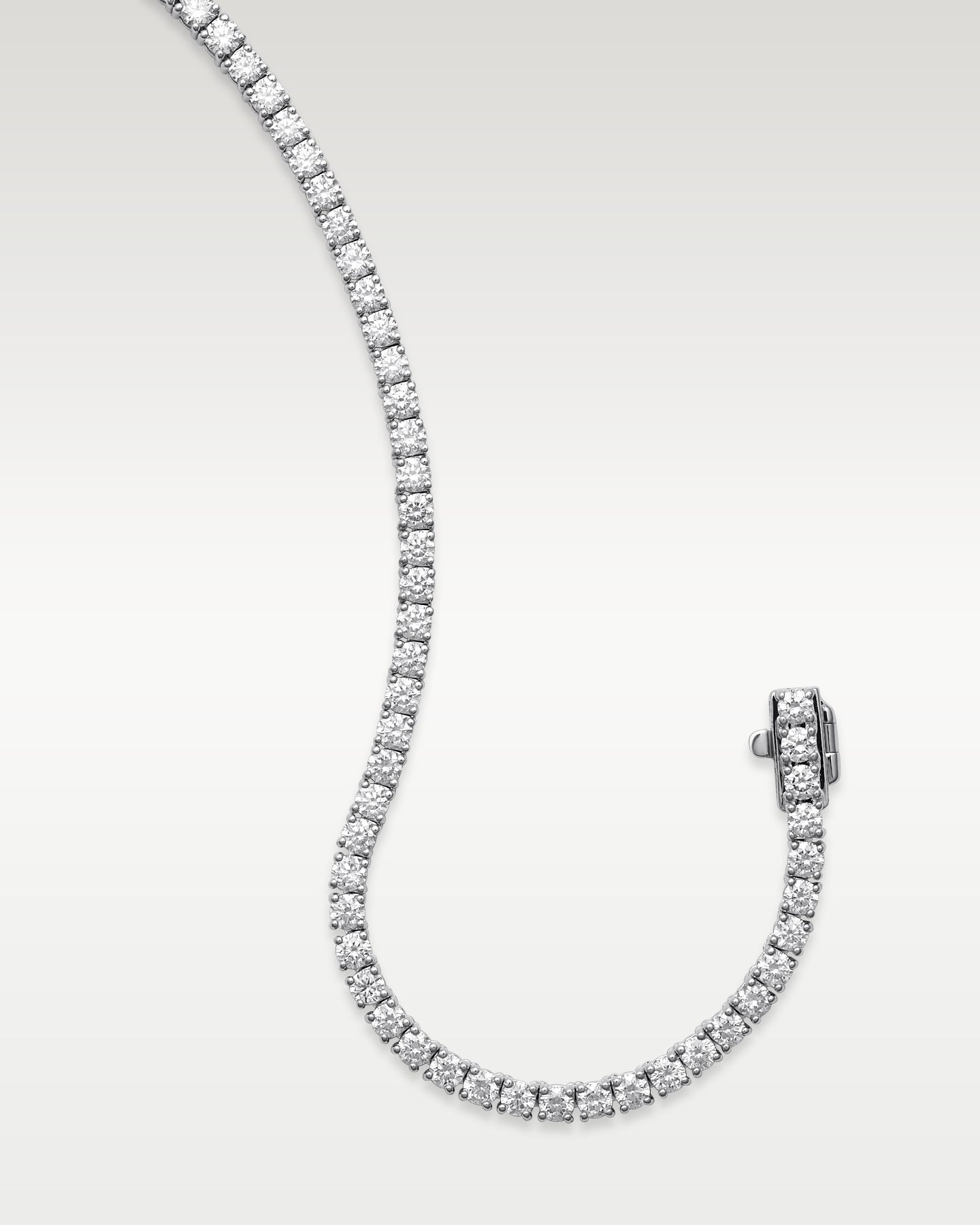 White Gold 9.71CT Tennis Necklace | Noahs Fine Jewelry TX