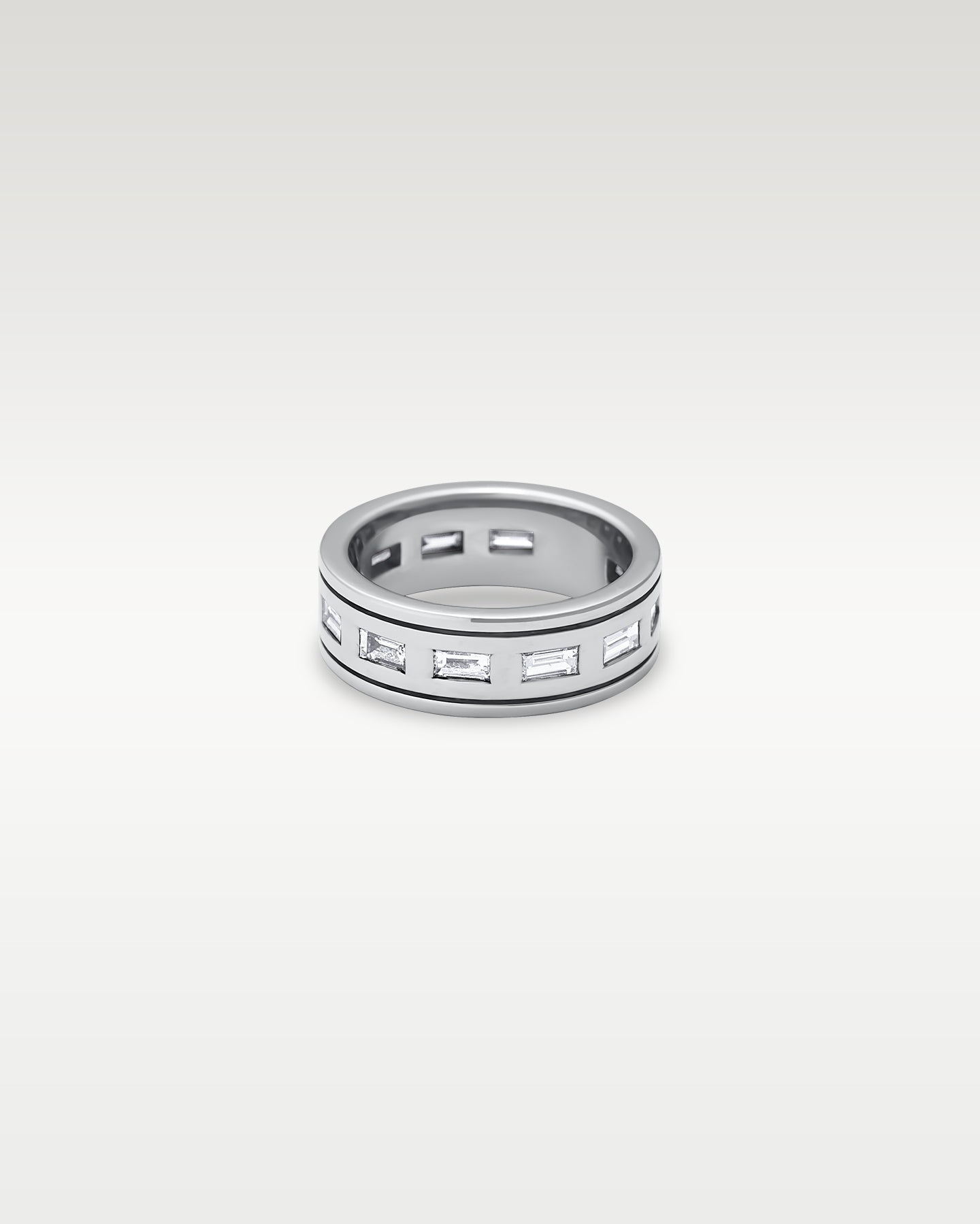 White Gold Channel Set Baguette Diamond Band | Noahs Fine Jewelry & Watches