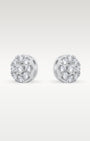 White Gold 0.25CT Diamond Cluster Studs | Noah's Fine Jewelry Frisco, Texas