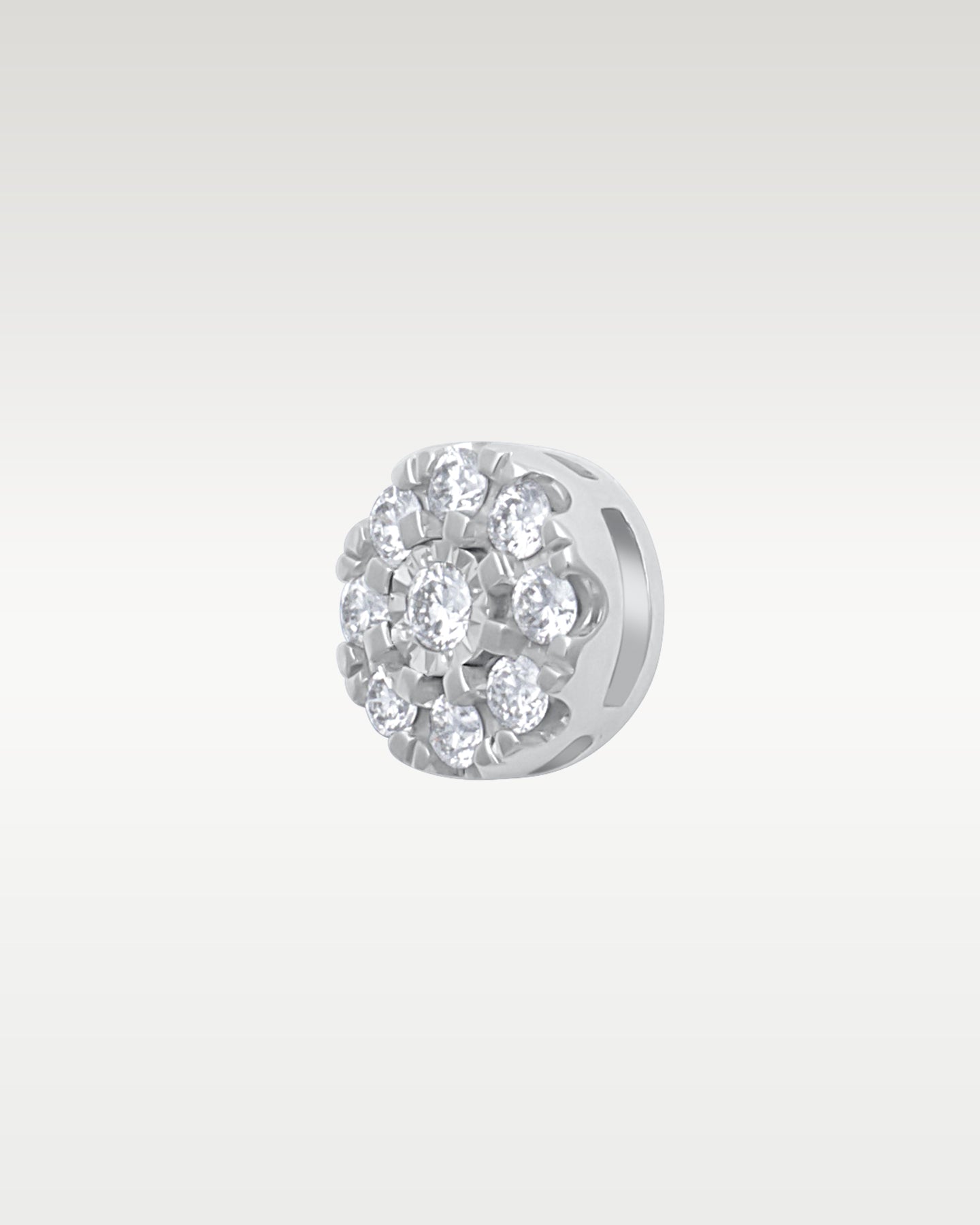 White Gold 0.25CT Diamond Cluster Studs | Noah's Fine Jewelry Frisco, Texas