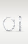 14K Gold Inside Out Diamond Hoop Earrings | Noahs Fine Jewelry & Watches