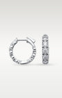 Milgrain Inside Out Diamond Huggie Hoops | Noahs Fine Jewelry & Watches TX
