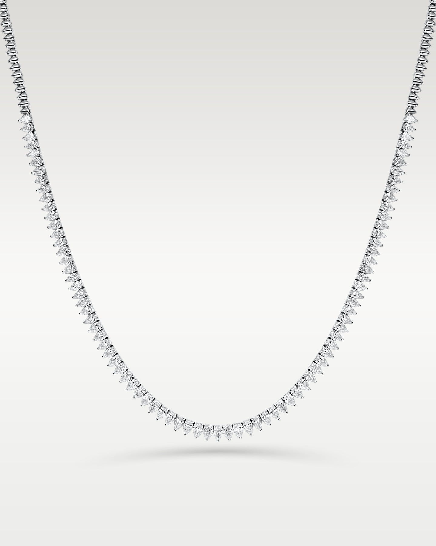 18k Gold Pear Diamond Tennis Necklace | Noahs Fine Watches & Jewelry Dallas