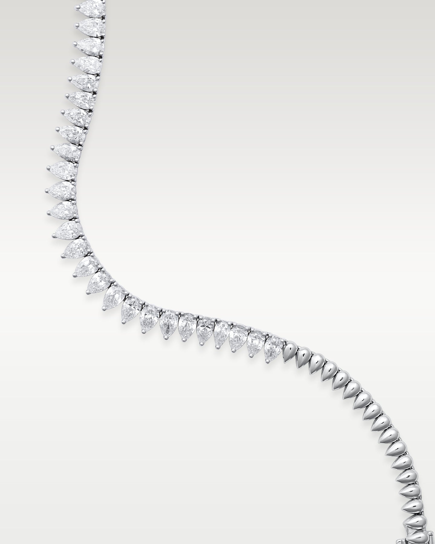 18k Gold Pear Diamond Tennis Necklace | Noahs Fine Watches & Jewelry Dallas