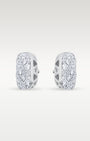 14K White Gold Rectangular Diamond Cluster Studs | Noah's Fine Jewelry Dallas, Texas