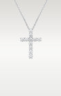 14K Gold Round Diamond Cross Pendant Necklace | Noahs Fine Watches & Jewelry Dallas