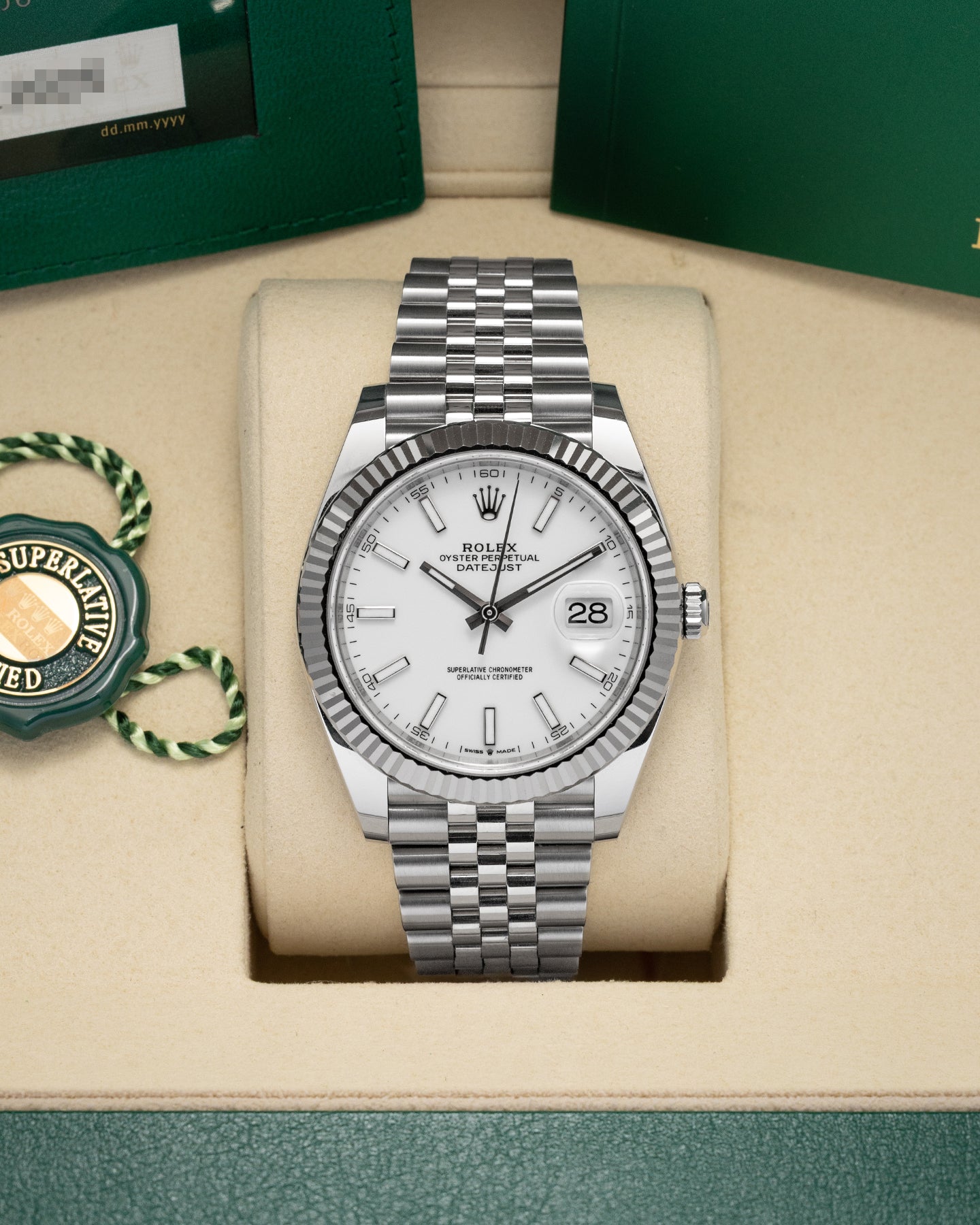 White Rolex Datejust 41 126334 | Noahs Fine Jewelry and Watches