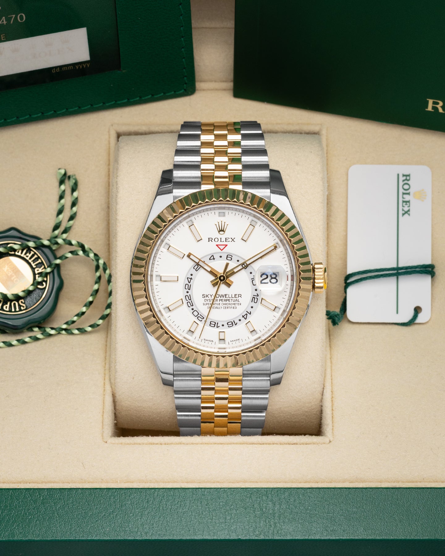 White Rolex Sky-Dweller 42 326933 | Noahs Fine Watches & Jewelry TX