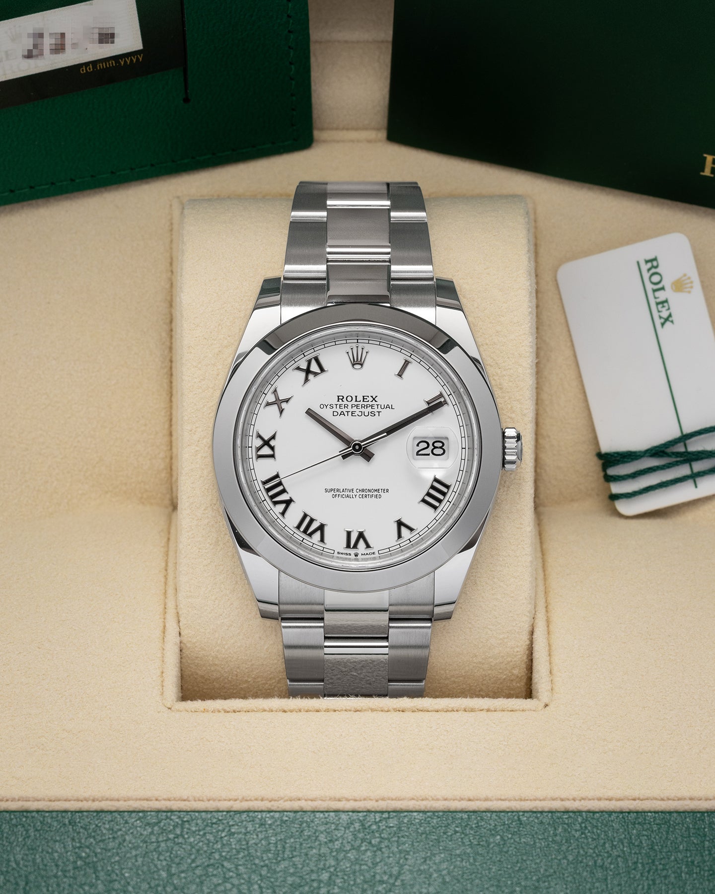 White Roman Rolex Datejust 41 126300 | Noahs Fine Watches & Jewelry DFW