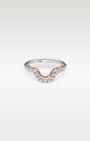 14k White and Rose Gold Curved Diamond Ring | Noah's Fine Jewelry Frisco TX