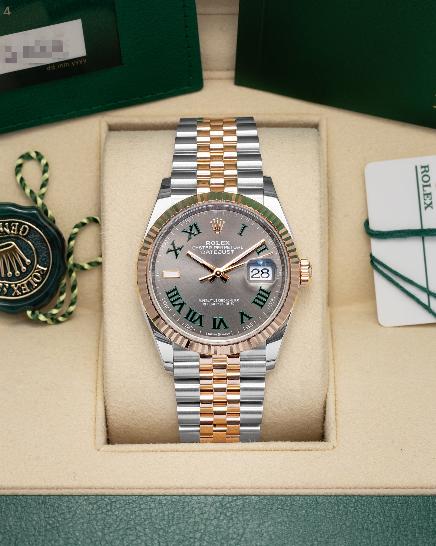 Slate Wimbledon Rolex Datejust 36 126231 | Noah's Fine Watches & Jewelry Dallas