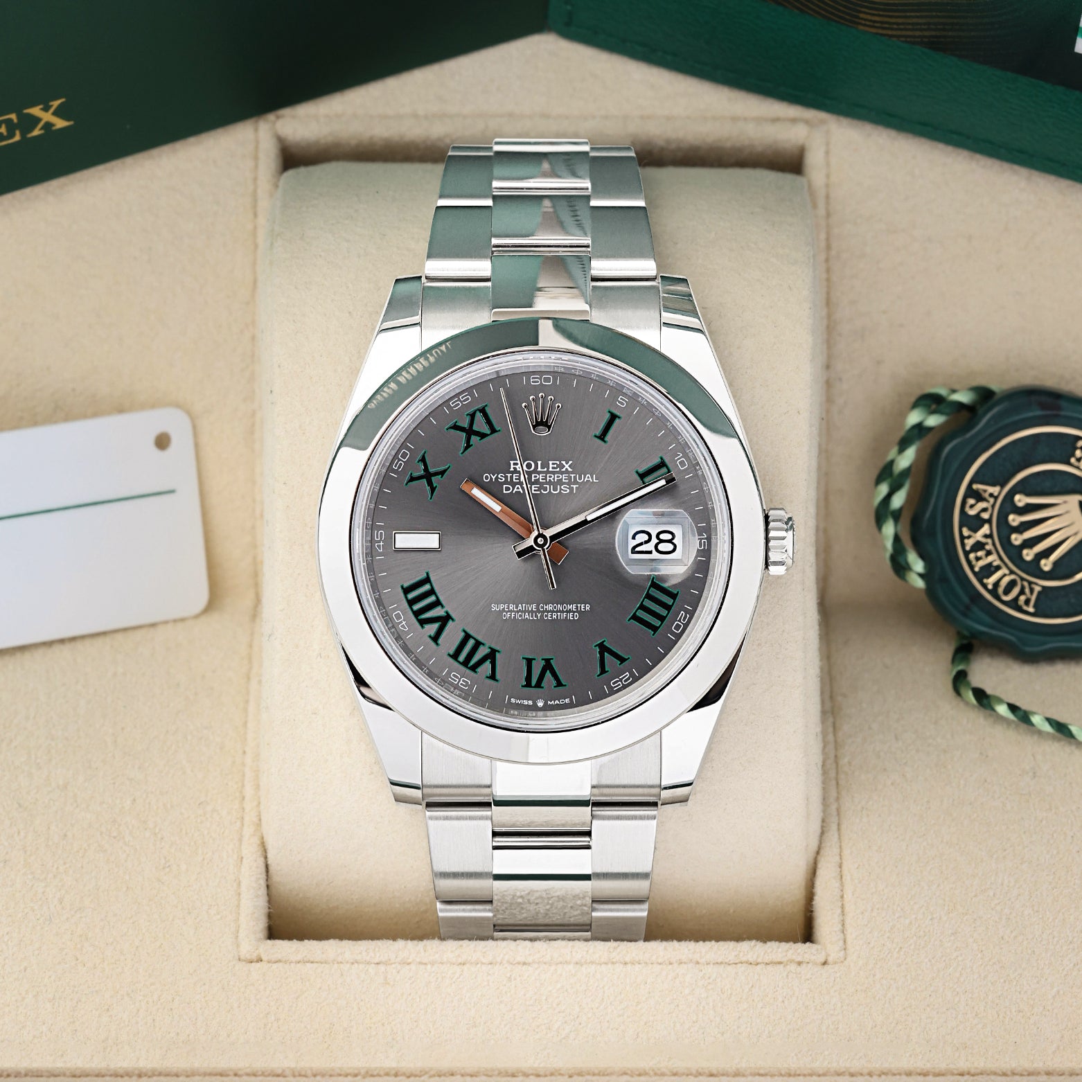 Wimbledon Rolex Datejust 41 126300 | Noah's Fine Watches & Jewelry Dallas