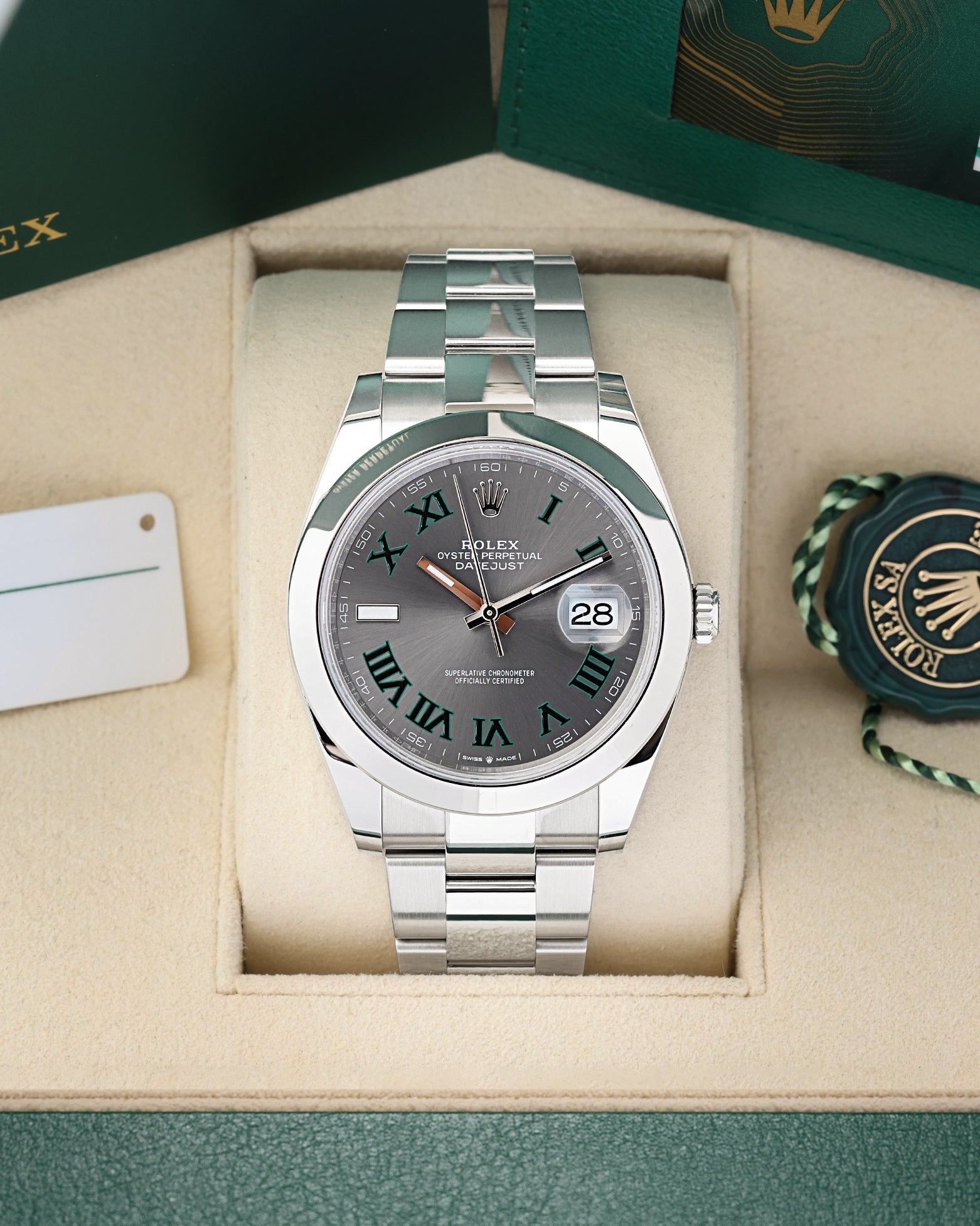 Wimbledon Rolex Datejust 41 126300 | Noah's Fine Watches & Jewelry Dallas