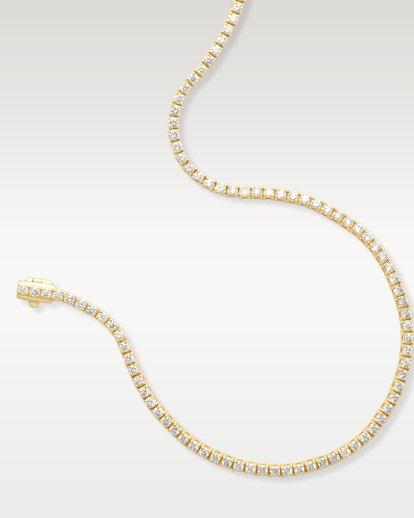 Yellow Gold 5.99ct Diamond Tennis Necklace | Noah's Fine Jewelry Dallas