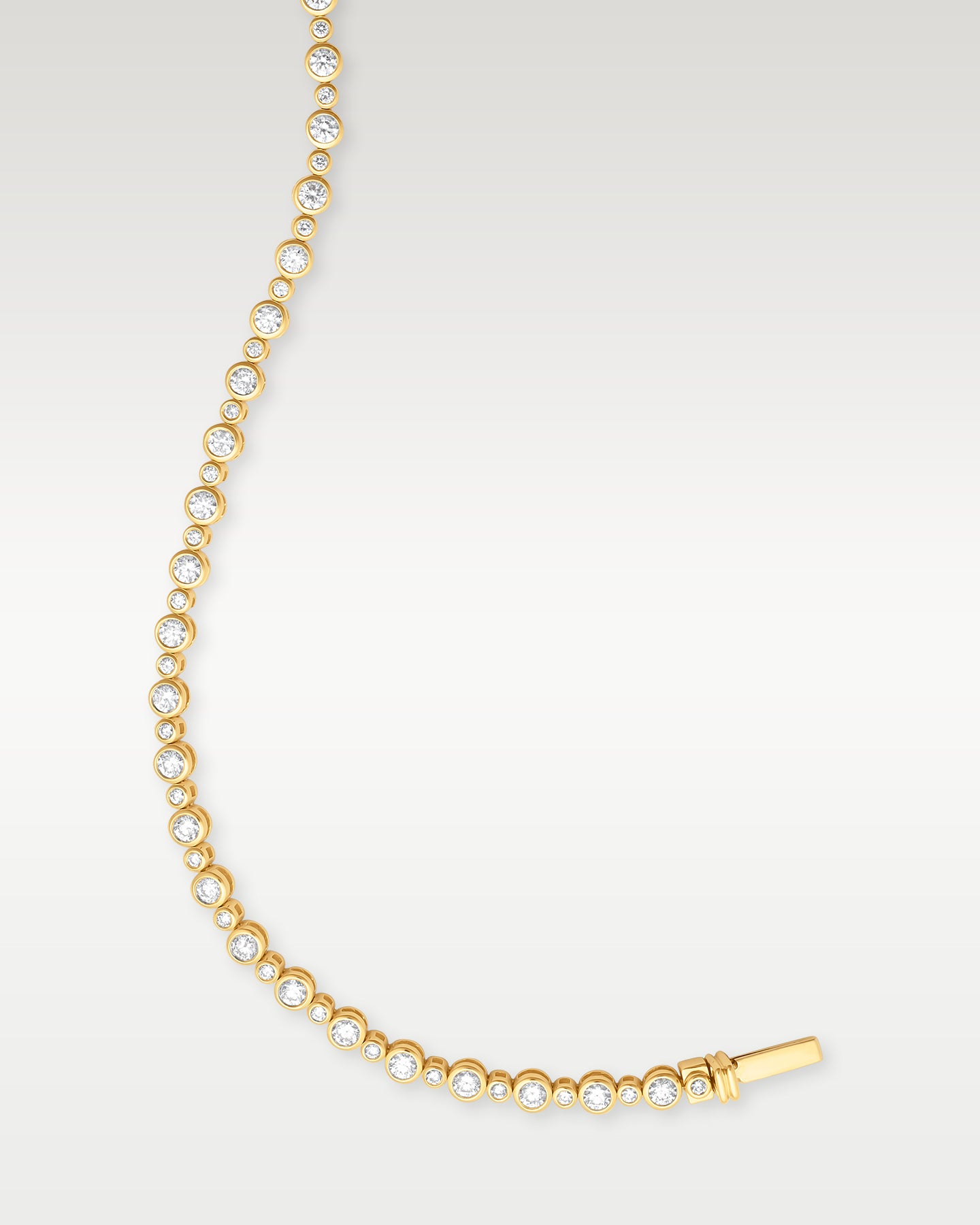 Yellow Gold Bezel Diamond Bracelet | Noah's Fine Jewelry Dallas, Texas