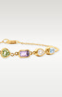 Yellow Gold Colorful Multi-Stone Chain Bracelet | Noah's Fine Jewelry Dallas, Texas