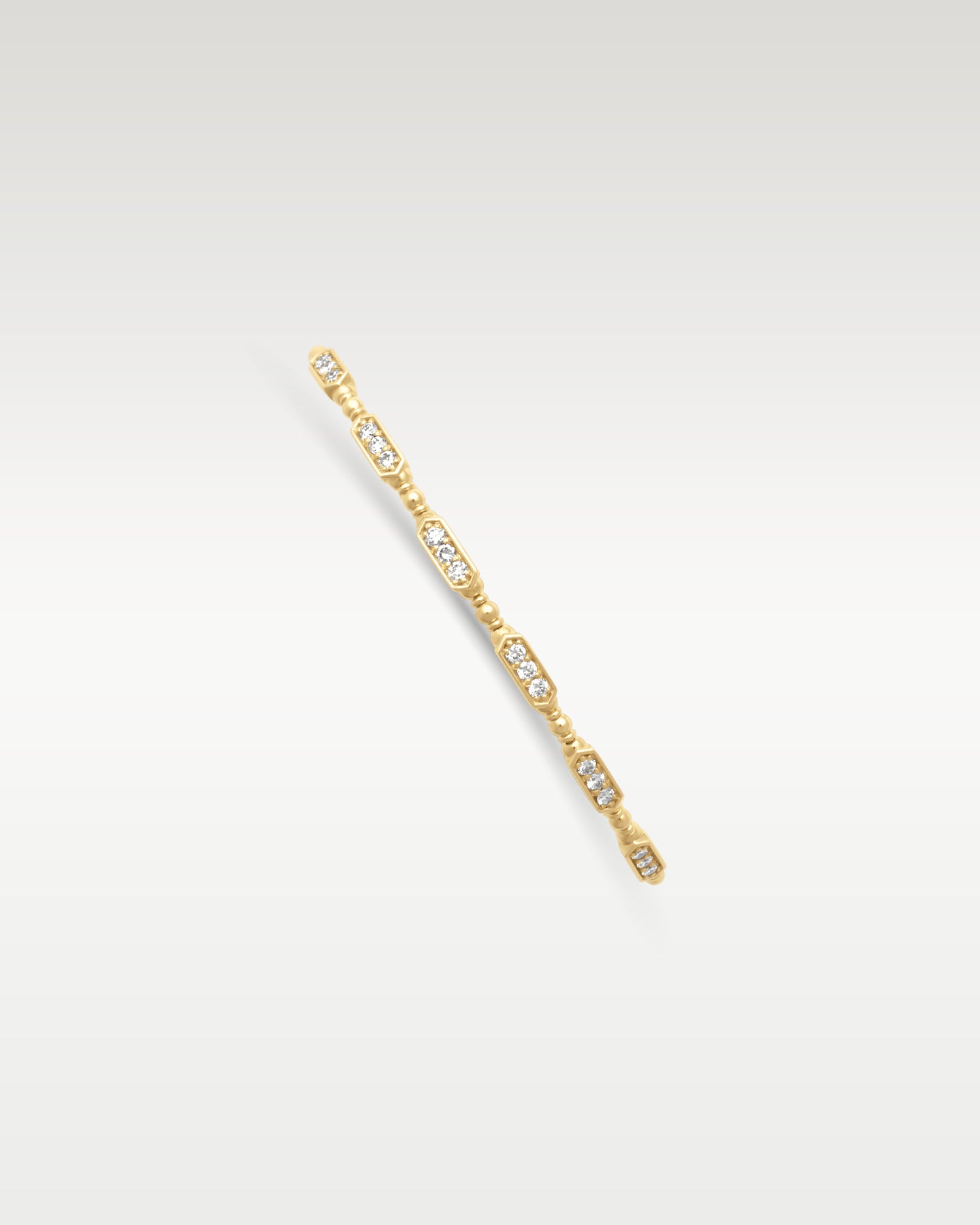 Yellow Gold 0.57 carat Diamond Beaded Bangle | Noah's Fine Jewelry and Watches Dallas