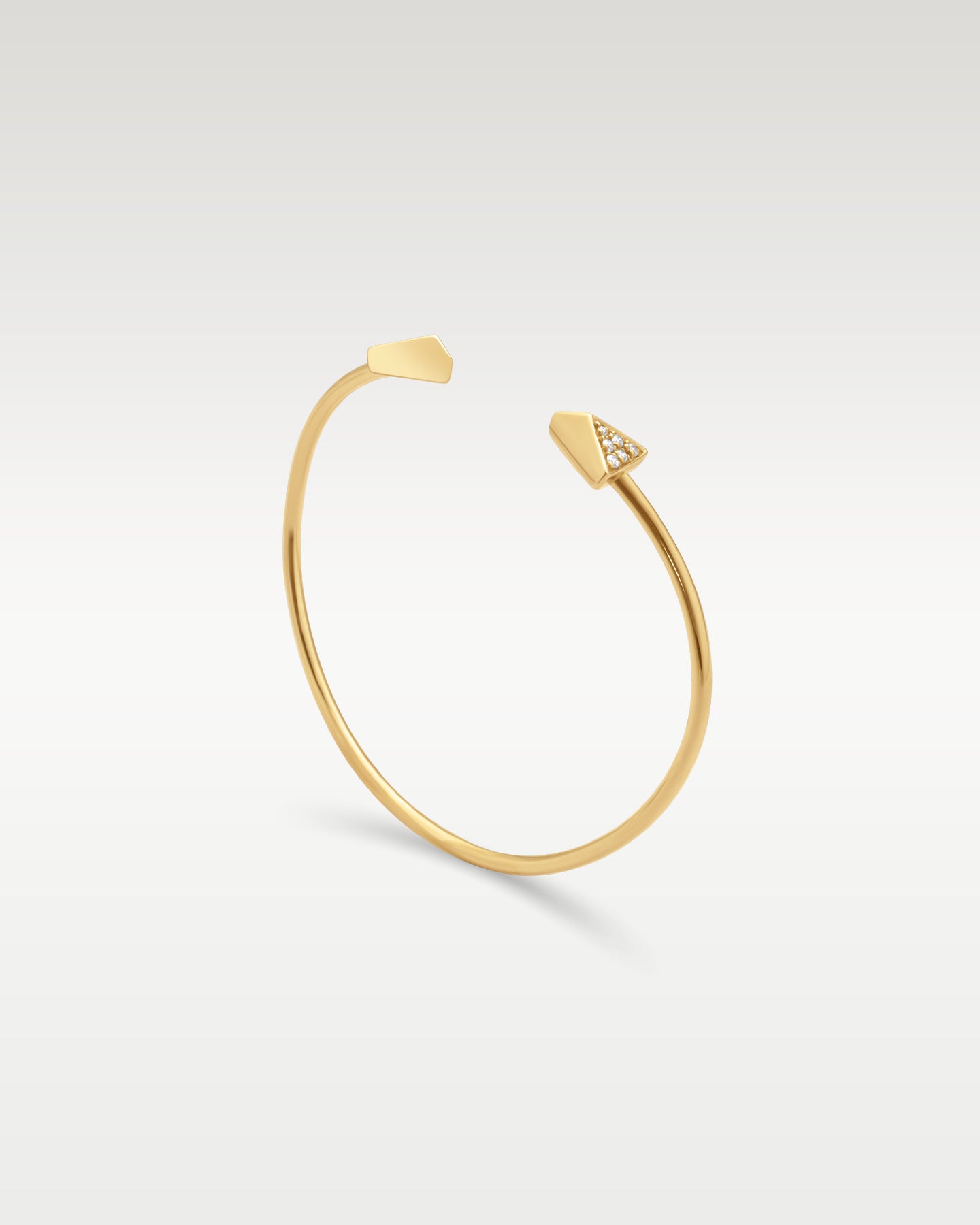 Yellow Gold 0.20 carat Diamond Cuff Bracelet | Noah's Fine Jewelry and Watches Dallas