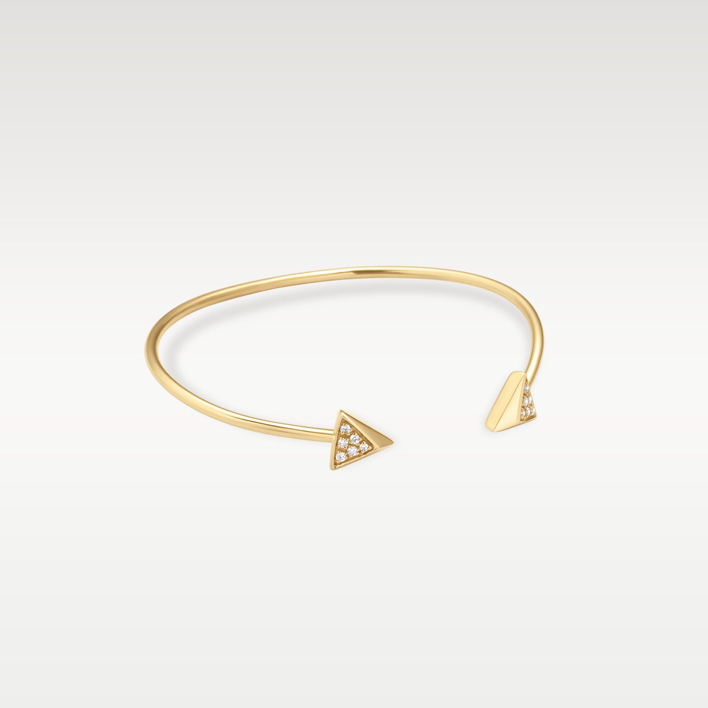 Yellow Gold 0.20 carat Diamond Cuff Bracelet | Noah's Fine Jewelry and Watches Dallas