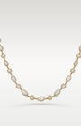 18K Gold Diamond Halo & Opal Chain Necklace | Noahs Fine Jewelry & Watches