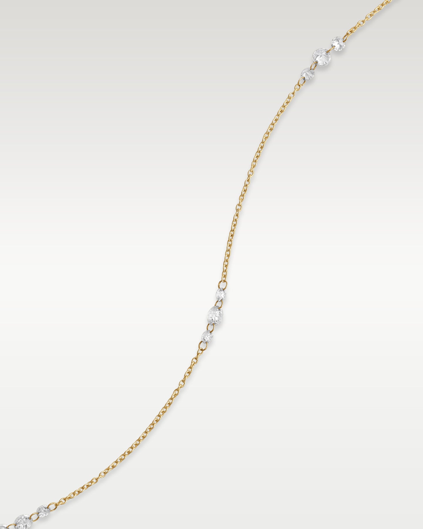 Yellow Gold Diamond Station Necklace | Noahs Fine Diamond Jewelry Dallas