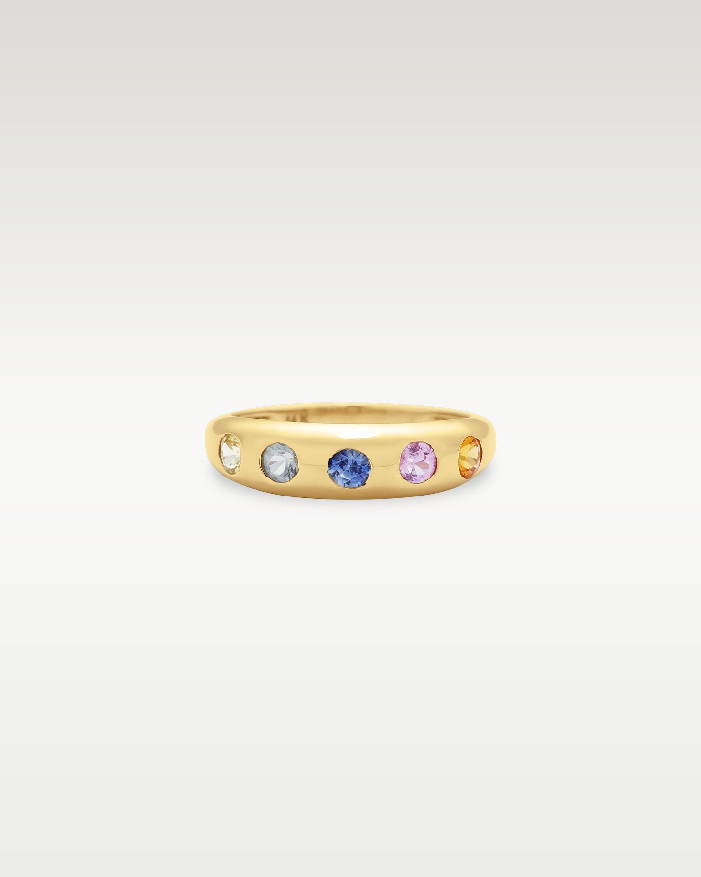 14k Gold Five Stone Rainbow Gemstone Ring | Noah's Fine Watches & Jewelry TX