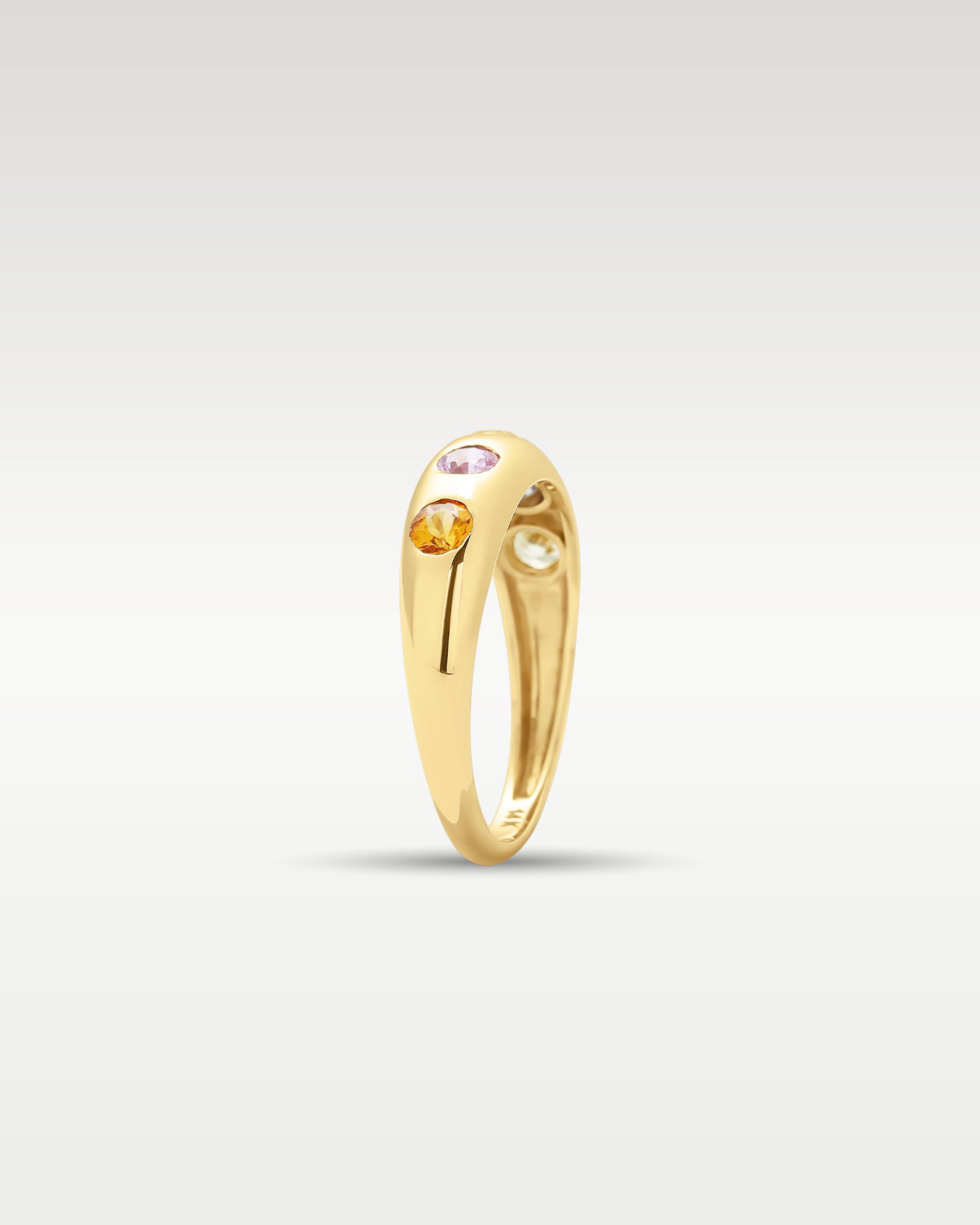 14k Gold Five Stone Rainbow Gemstone Ring | Noah's Fine Watches & Jewelry TX