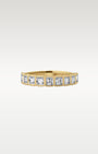 14k Yellow Gold Half Eternity Baguette Diamond Ring | Noah's Fine Jewelry Dallas, Texas